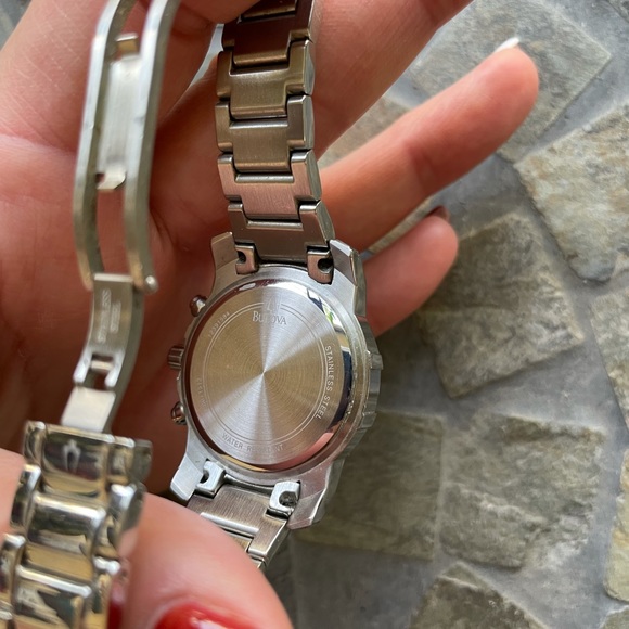 Bulova C8671512 Women’s Chronograph Diamond Studded Bezel Watch - Picture 11 of 12